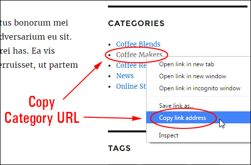 Copy the category link address to your clipboard ...