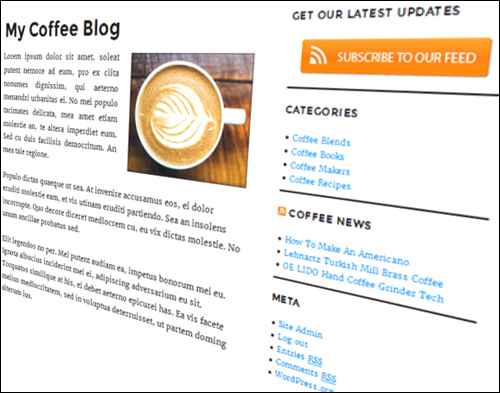 WordPress RSS Feature Overview