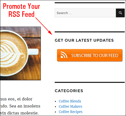 Promote your RSS feeds!