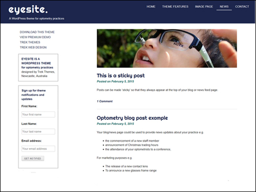 Eyesite WordPress Theme