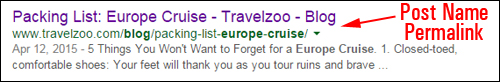 Using permalinks helps readers understand what your post is about