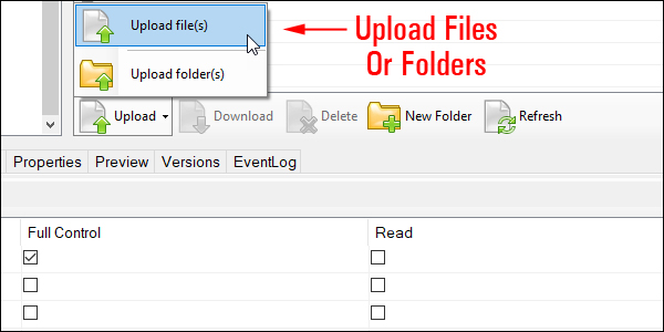 S3 Browser - Upload files or folders.