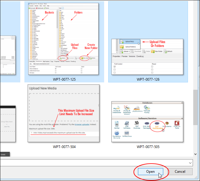 S3 Browser - select files.