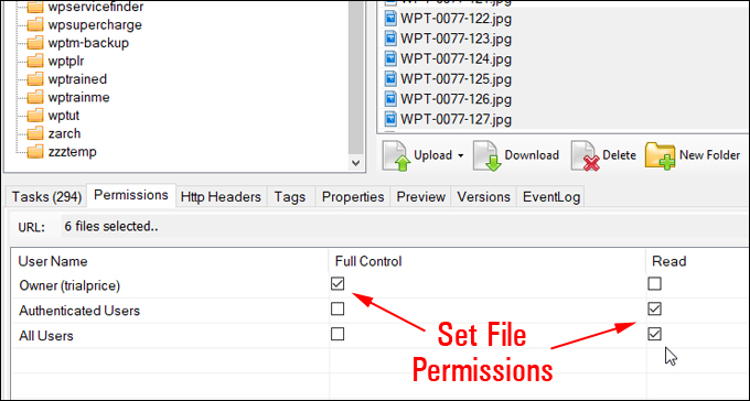 Set File Permissions
