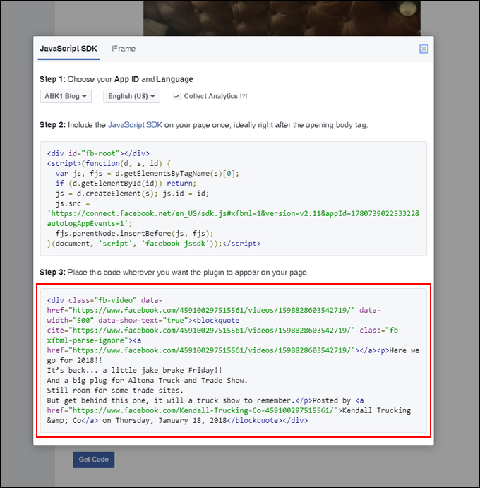 Embed this code into your content to display the video