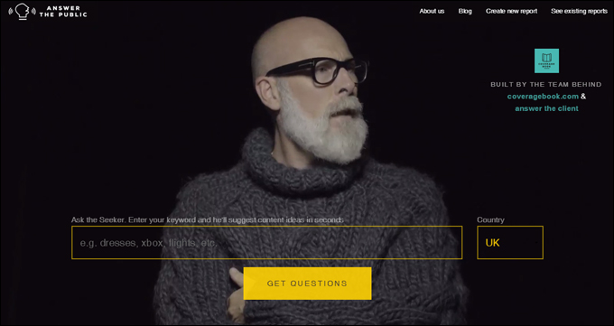 AnswerThePublic.com - Content Idea Suggestion Tool