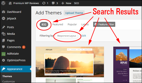 Use WP Theme Feature Filter