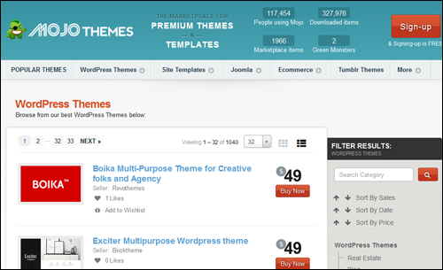 Mojo Themes - WP Themes Directory