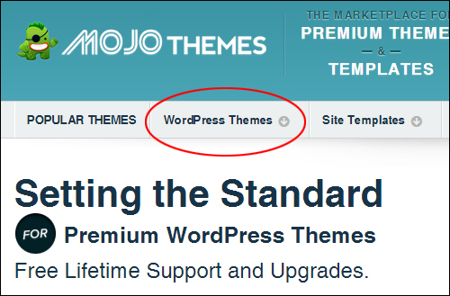 Mojo WP themes marketplace