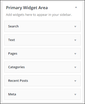 WordPress widgets