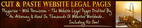 Cut & Paste Website Legal Pages - Website Legal Pages