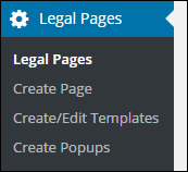 WP Legal Pages Plugin For WordPress - Legal Pages Menu