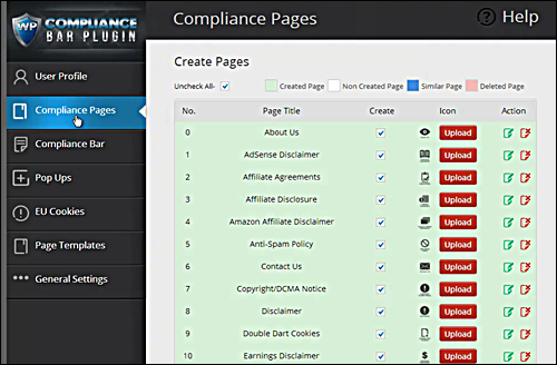 Compliance Bar - WP Compliance Plugin