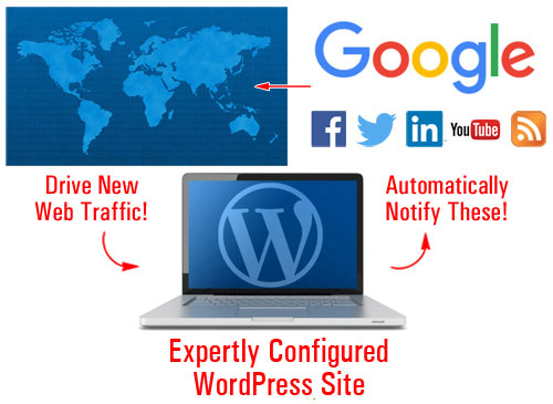 With an expertly configured WordPress website, all you have to do to generate traffic is add content regularly!