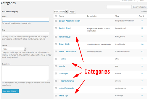 Post categories help improve traffic by improving your site's SEO.