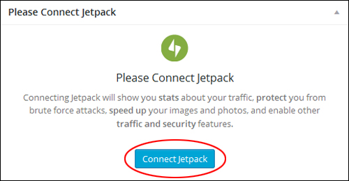 Connect Jetpack to your WordPress.com account