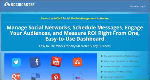 Sociocaster - Social media management for online marketers