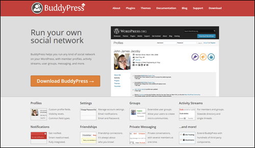 Set up your own social networking site with BuddyPress plugin for WordPress