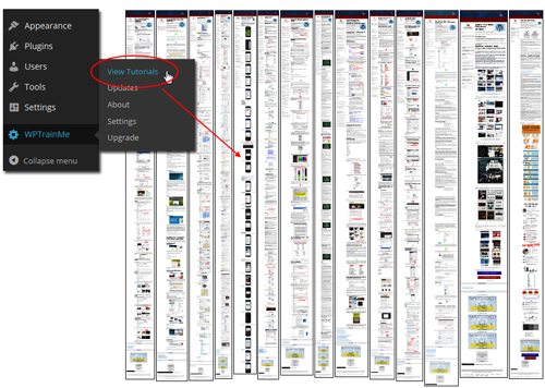 WPTrainMe - WordPress A-Z Tutorials Plugin