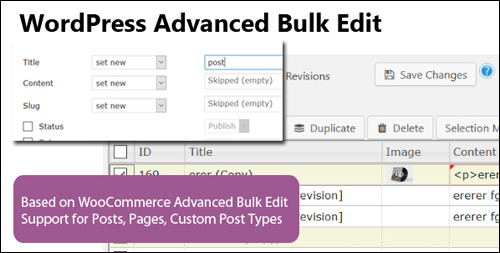 WordPress Advanced Bulk Edit