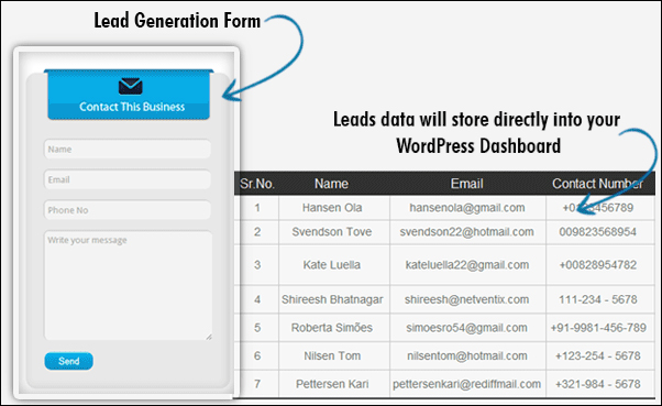 Geocraft Theme - Lead Generation Form