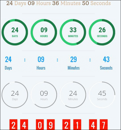 Convert more subscribers with graphic elements like countdown timers