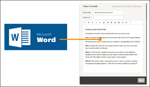 Create an eBook from your website or from a Word file