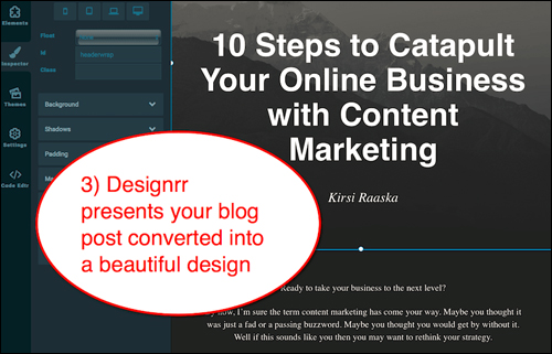 Step 3 - Customize your design
