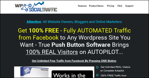 WP Social Traffic - Facebook Traffic Generation Plugin