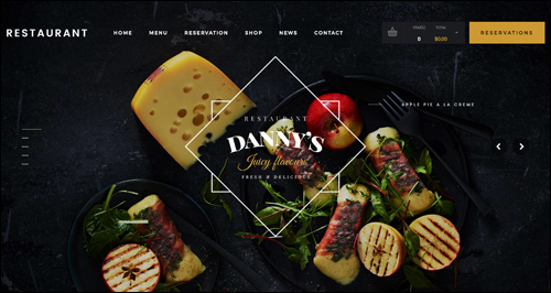 WordPress Theme - Danny's Restaurant