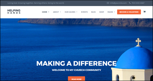 Helping Hands WordPress Theme