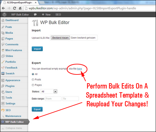 WP Bulk Editor