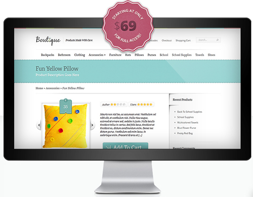 Boutique e-Commerce WordPress Theme