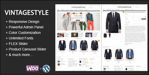 VintageStyle eCommerce WP Theme