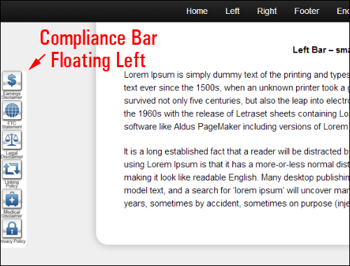 Compliance Bar - Website Compliance Plugin For WordPress