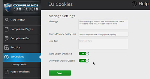Compliance Bar Plugin - WP Compliance Plugin