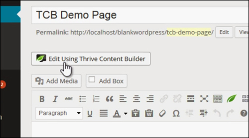 Thrive Content Builder - WordPress Plugin