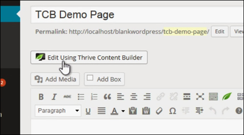 Thrive Content Builder - WordPress Click-To-Edit Drag & Drop Content Builder Plugin