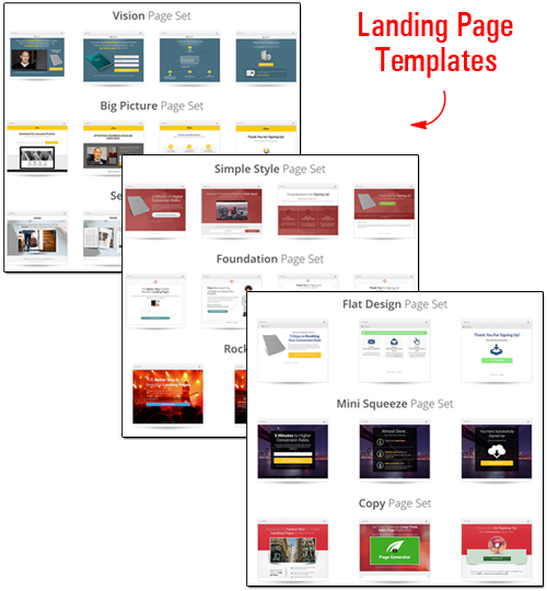 Thrive Landing Pages - Landing Page Template Sets