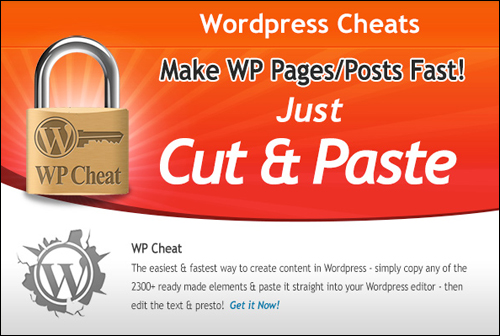 WPCheat - Cut And Paste HTML Elements For WordPress