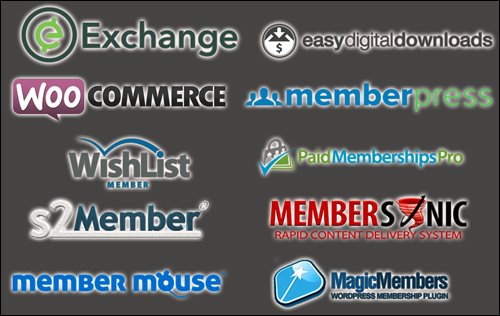 Works With e-Commerce & Membership Site Plugins