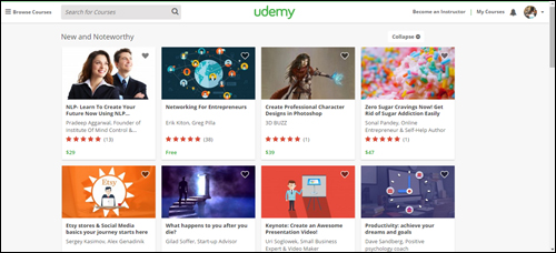 Udemy provides 30,000+ ecourses covering all topics!