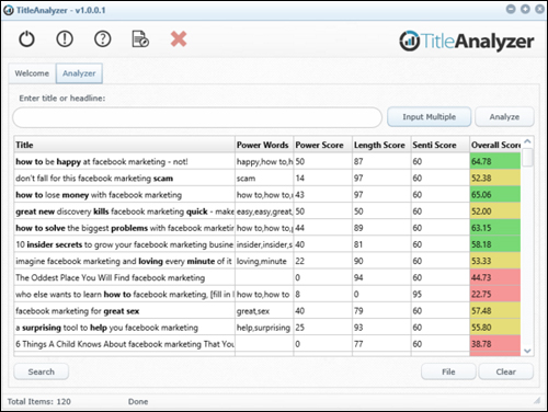 TitleAnalyzer - Title Analysis Software ... like having a crystal ball!