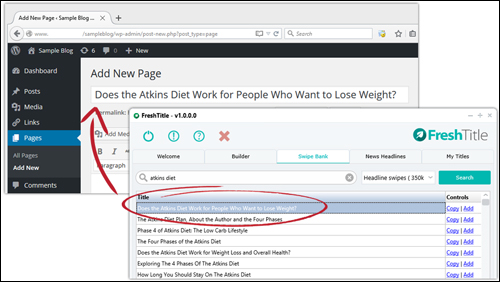 Fresh Title Gives You Instant Access To Thousands Of High-Converting Blog Titles