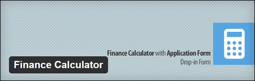 Finance Calculator WP Plugin