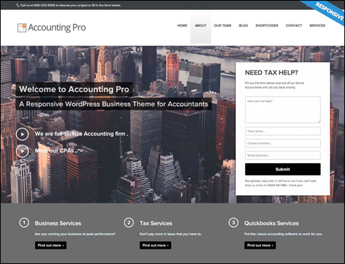 Accounting Pro - WordPress Theme