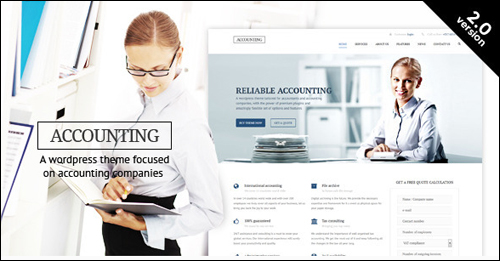 Accounting Theme For WordPress