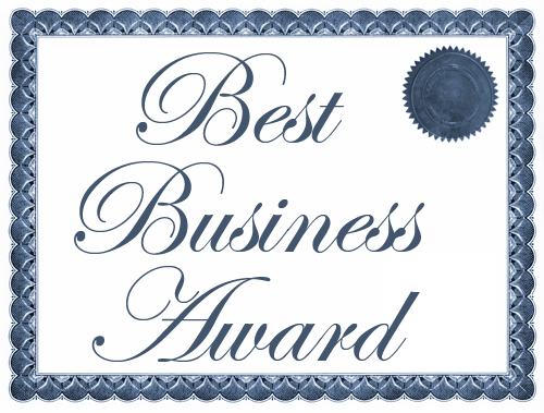 List all of your business awards recognitions, accreditations, certifications, associations, publications, etc. in your About Us page