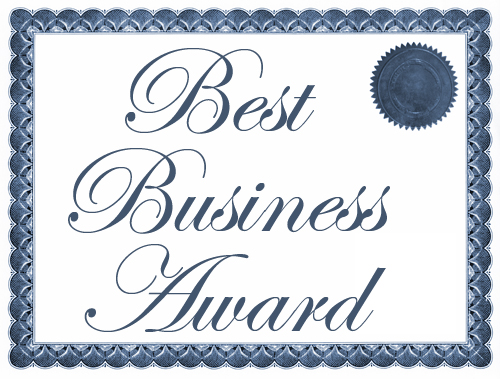 List all of your business awards recognitions, accreditations, certifications, publications, associations, etc. in your About Us page