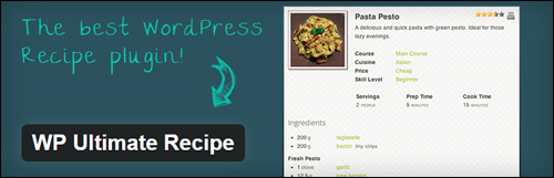 WP Ultimate Recipe Plugin